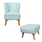 Project Kindy Furniture All 4 Kids 2 Piece Kinsley Armchair &amp; Stool Set