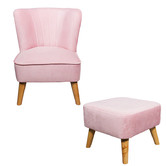 Project Kindy Furniture All 4 Kids 2 Piece Kinsley Armchair &amp; Stool Set
