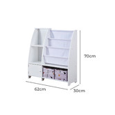 Project Kindy Furniture All 4 Kids Victoria Bookcase with Toy Storage
