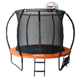 Project Kindy Furniture 6 Pole Trampoline with Safety Net &amp; Basketball Board