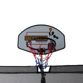 Project Kindy Furniture 8 Pole Trampoline with Safety Net &amp; Basketball Board