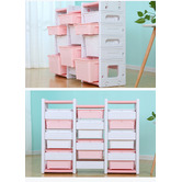 Project Kindy Furniture White &amp; Aqua Combined Storage Unit