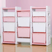 Project Kindy Furniture White &amp; Aqua Combined Storage Unit
