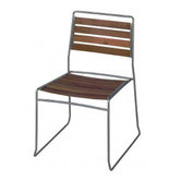Cassinia Outdoors Solar Dining Chair with Sled Base
