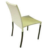 Cassinia Outdoors Olivia Dining Chair in White with Square Tube Legs