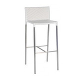 Cassinia Outdoors White Olivia Bar Stool