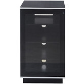 Monument Furniture IR-Friendly Enclosed Hi-Fi Glass-Top Rack