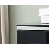 Monument Furniture IR-Friendly Enclosed Hi-Fi Glass-Top Rack