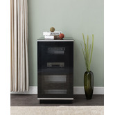 Monument Furniture IR-Friendly Enclosed Hi-Fi Glass-Top Rack