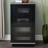 Monument Furniture IR-Friendly Enclosed Hi-Fi Glass-Top Rack