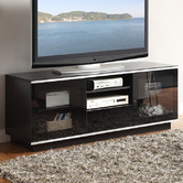 Monument Furniture 150cm Modern Glass-Top Entertainment Unit
