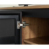 Monument Furniture Dark Oak &amp; Black Hollywood TV Cabinet