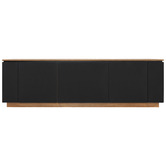 Monument Furniture Dark Oak &amp; Black Hollywood TV Cabinet