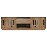 Monument Furniture Dark Oak &amp; Black Hollywood TV Cabinet