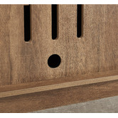 Monument Furniture Dark Oak &amp; Black Hollywood TV Cabinet