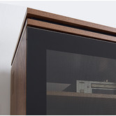 Monument Furniture IR-Friendly Enclosed Hi-Fi Glass-Top Rack