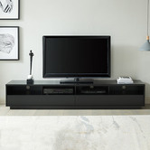 Monument Furniture 200cm Suave Lowline TV Unit | Temple & Webster