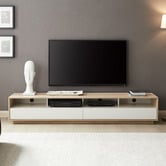 Monument Furniture 200cm Suave Lowline TV Unit