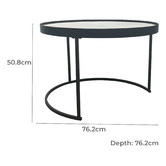 Monument Furniture 2 Piece Nesting Coffee Table Set