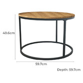 Monument Furniture 2 Piece Nesting Coffee Table Set