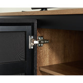 Monument Furniture Dark Oak &amp; Black Hollywood TV Cabinet