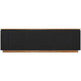 Monument Furniture Dark Oak &amp; Black Hollywood TV Cabinet