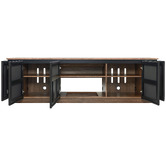 Monument Furniture Dark Oak &amp; Black Hollywood TV Cabinet