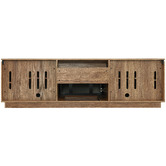 Monument Furniture Dark Oak &amp; Black Hollywood TV Cabinet