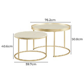 Monument Furniture 2 Piece Gaia Nesting Coffee Table Set