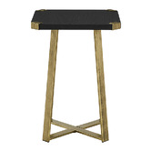 Monument Furniture Black &amp; Gold Athena Side Table