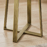 Monument Furniture Black &amp; Gold Athena Side Table
