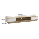 Monument Furniture Conrad 2 Drawer TV Unit
