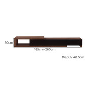 Monument Furniture Garneau Extendable Lowline TV Unit