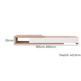 Monument Furniture Garneau Extendable Lowline TV Unit