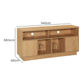 Monument Furniture Laith 2 Door Hi-Fi Rack