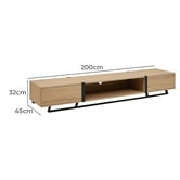 Monument Furniture Athena 2 Drawer TV Unit