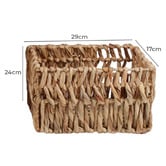 Monument Furniture 4 Piece Florence Woven Water Hyacinth Basket Set