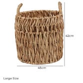Monument Furniture 4 Piece Florence Woven Water Hyacinth Basket Set