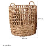 Monument Furniture 3 Piece Clement Woven Water Hyacinth Basket Set