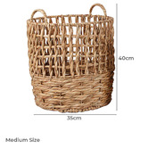 Monument Furniture 3 Piece Clement Woven Water Hyacinth Basket Set