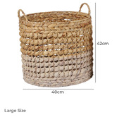 Monument Furniture 3 Piece Penrose Woven Water Hyacinth Basket Set