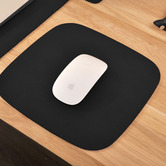 Corban &amp; Blair Black Artisan Genuine Leather Mouse Pad