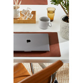 Corban &amp; Blair Tan Artisan Genuine Leather Desk Mat