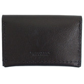 Corban &amp; Blair Pocket Personalised Leather Card Holder with Snap Button