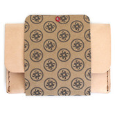 Corban &amp; Blair Pocket Personalised Leather Card Holder with Snap Button