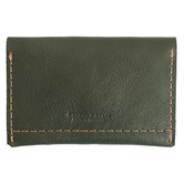 Corban &amp; Blair Pocket Personalised Leather Card Holder with Snap Button