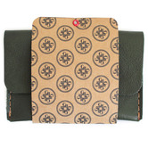 Corban &amp; Blair Pocket Personalised Leather Card Holder with Snap Button
