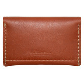 Corban &amp; Blair Pocket Personalised Leather Card Holder with Snap Button