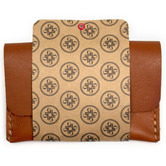 Corban &amp; Blair Pocket Personalised Leather Card Holder with Snap Button
