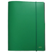 Corban &amp; Blair Green A5 Personalised Recycled Leather Journal